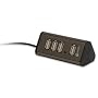 Macally TRIHUB4 Mini 4 Port USB 2.0 Hub with AC Adapter (Black)
