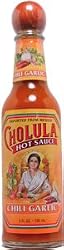 Cholula Chili Garlic Hot Sauce Wooden Stopper Top - 5 oz