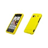 Premium Yellow Rubberized Snap-On Cover Hard Case Cell Phone Protector for  ....