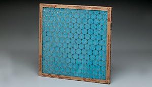 Air filter, disposable fiberglass, 1 side support, 10" x 36" x 1"