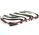 Zebra Print Flat Opera Wallet in Choice of Trim Colors