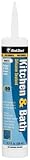 Red Devil 887 100% Silicone Kitchen & Bath Low Odor Silicone Clear 10.1 Oz. Cartridge