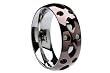 Coffee Brown Titanium Ring w/ Olive Pattern