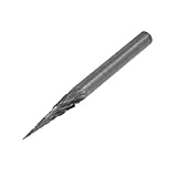 uxcell　回転式ファイル　ストレートシャンク　プラスチックカッター　木材カッター　円錐形先端　硬質合金