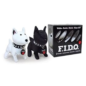 F.I.D.O. White Walking Barking Flipping FIDO Dog