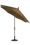 9' Auto crank Tilt Market Umbrella