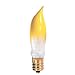 Bulbrite 7.5CFFY/15/3 7.5W Yellow Flame Candelabra Tip Chandelier Bulb