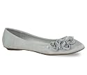 Womens Flat Round Toe Wedding Shoe Ladies Smart Satin Bridesmaid Ballerina Size 3 4 5 6 7 8