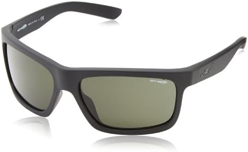 Arnette Easy Money Round Sunglasses,Fuzzy Black/Grey/Green,55 mm