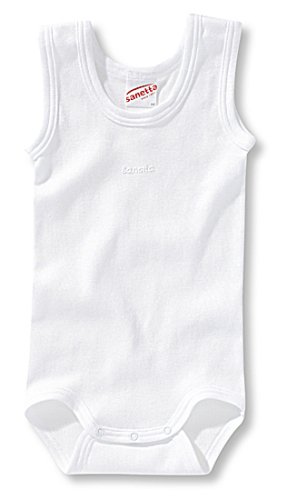 Sanetta 308300 Unisex – Baby Babykleidung/Unterwäsche/Bodys, Gr. 86 Weiß