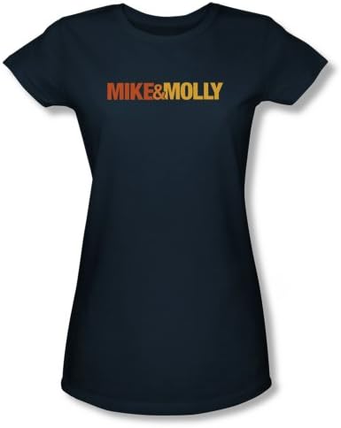 Mike & Molly Logo Juniors T-Shirt Small Navy