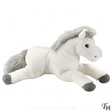 Marshmallow White Floppy Plush Horse