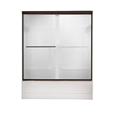 American Standard AM00350.400.224 Euro Frameless By-Pass Tub Doors, Oil Rubbed Bronze