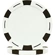 100 Monaco Six Stripe Poker Chips - White