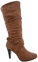 Slim Knee High Round Toe Boots