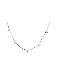 Birthstone Company 14K White Gold Diamond Dashing Diamonds Pendant with 18" Chain