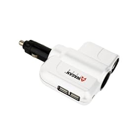 Wagan EL2538 Twin USB/DC Socket Traveler's Adapter