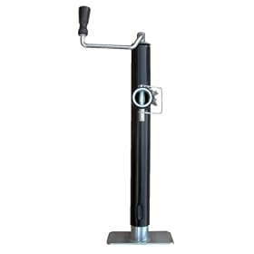 Vestil TJ-F3 Top Tube Ring Trailer Jack, 2000 lbs Capacity, 15" Lift Range