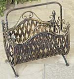 HOME ACCENTS IRON MAGAZINE RACK