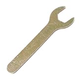 uxcell 片口スパナ　メタル製シルバートーン　シングルエンド　14mmオーペン広さ