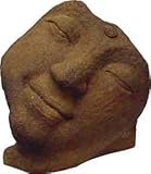 STATUE - HALF CLOSED EYES BUDDHA ANT. STONE
