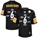 Reebok Pittsburgh Steelers Black 6-Time Super Bowl Champions Jersey Image of Reebok Pittsburgh Steelers Black 6-Time Super Bowl Champions Jersey