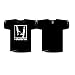 はんにゃTシャツ/跳ね(黒)