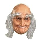 Adult Old Man Full Vinyl Mask Costume