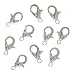 Real Silver Plated Curved Lobster Clasps 8mm (10)