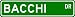 BACCHI Street Sign ~ Personalized Family Lastname Sign ~ Gameroom, Basement, Garage Sign Novelty** ALUMINUM