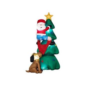 Christmas 8' Tall Airblown Inflatable Sants's Great Escape