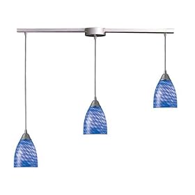 Arco-Baleno - 3 Light Kitchen Island Pendant Track Lighting Fixture - Brushed Nickel -...
