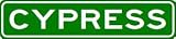 CYPRESS City Limit Sign - High Quality Aluminum