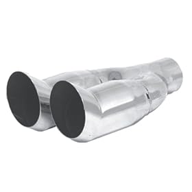 3ARacing 62-1688 Slant Oval Dual Tips/10.5" X 3"