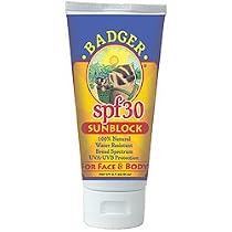 Badger SPF 30 Sunscreen Sunblock for Face & Body