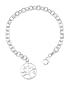 Sterling Silver-Tree Of Life Circle Charm Link Bracelet