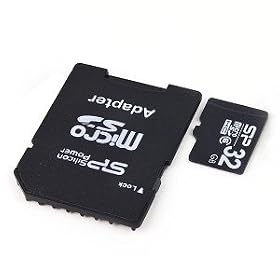 Silicon Power 32GB Class 6 microSDHC Memory Card w/SD Adapter