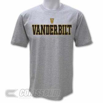 Buy Vanderbilt Licensed Embroidered Logo T-Shirt by Colosseum Athletics