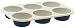 The Carefree Kitchen 2-Tone Silicone Muffin Pan, Blue