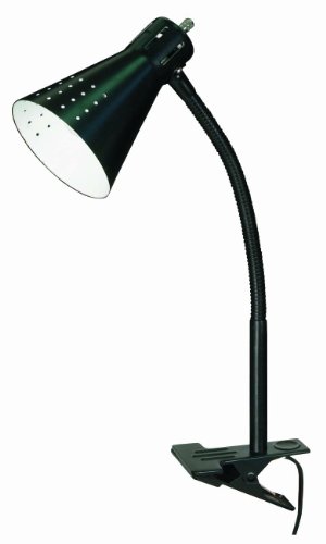 Satco Products 60/836 Clip on Goose Neck Lamp, Black On Sale