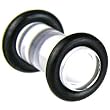 4 Gauge Clear Acrylic Plug