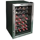 Vinotemp VT-28TEDS 28 Bottle Thermoelectric Wine Cooler – Black-Stainless