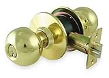 Battalion 1TPH5 Knob Lockset, Medium Duty, Brass, Entry
