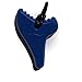 Zen Rocks Shark Tooth Silicone Chew Necklace for Kids | Gender Neutral | Sensory Teether Pendant (Lapis)