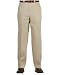 Calvin Klein Tan Men's Flat Front 100% Linen Dress Pants for Destination Weddings, Outdoor Events, Spring, Summer and Casual Occasions