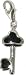 Chrysalis Sterling Silver Ladies Key Charm Black Enamel