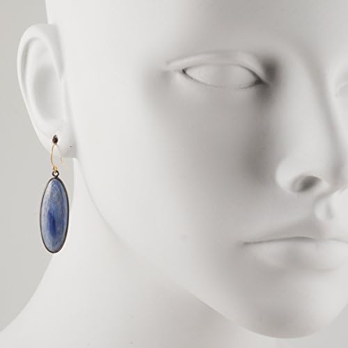 MARGARET SOLOW - Long Kyanite Oval Earrings