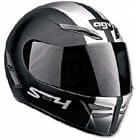 AGV S4 HELMET BLACK/SILVER/RED LG 01011982
