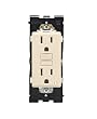 Leviton Renu Tamper-Resistant GFCI Outlet REG15-GC, 15A-125VAC, in Gold Coast White