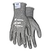 Memphis Ninja Force Polyurethane Coated Gloves, Large, Gray, Pair